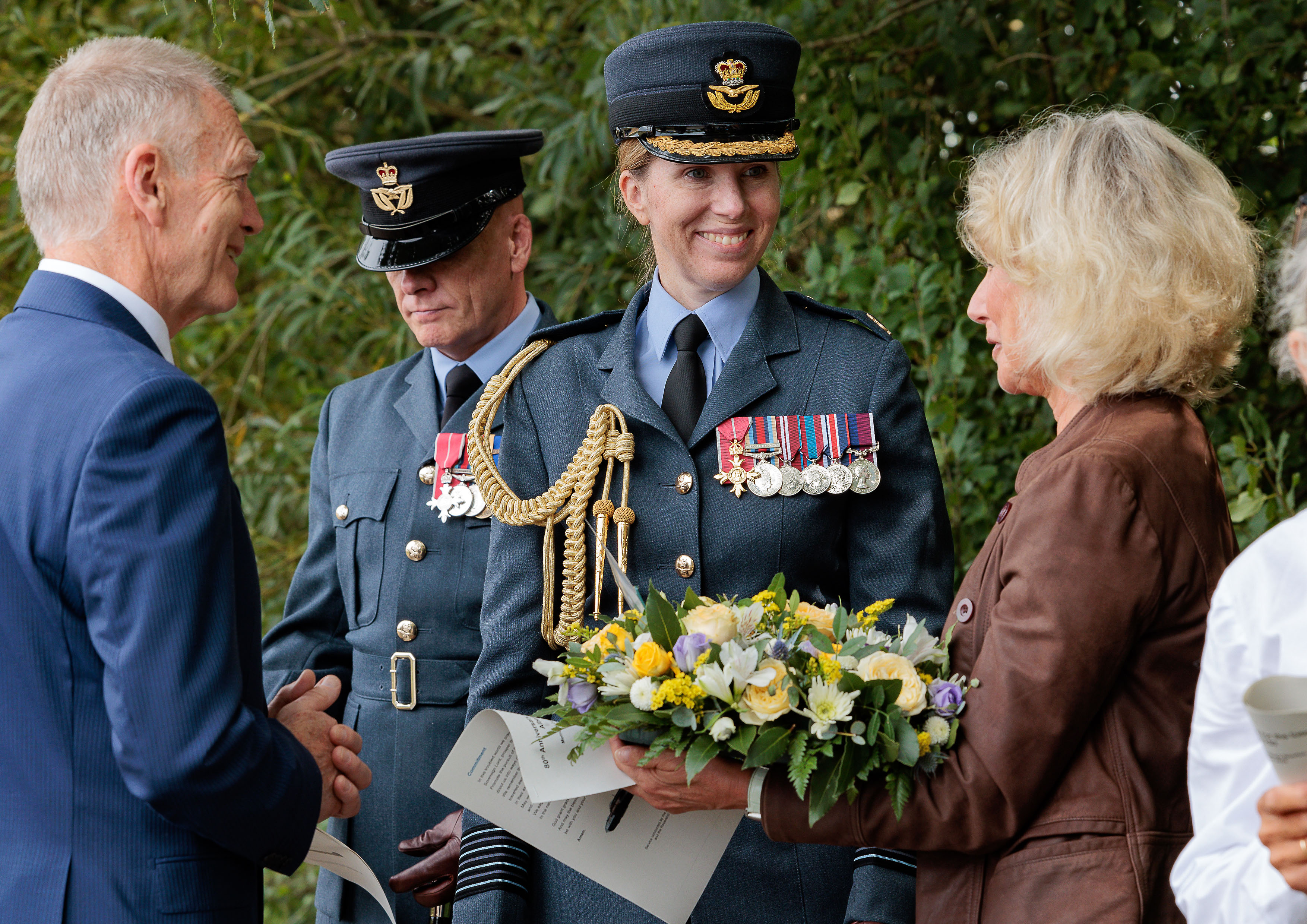 Eighty Years - Remembering Albemarle V1782 - RAF Brize Norton Station Commander, Group Captain Louise Henton, speaking with mwmorial service attendees